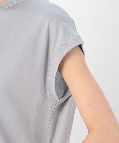 handvaerk(ハンドバーク)の「【handvaerk】クルーネック スリーブレスTシャツ WOMEN(Tシャツ/カットソー・レディース・ライトブルー/ブラック/ピンク/モカ/ホワイト系その他/グレイッシュベージュ・SMALL)」の14枚目の写真