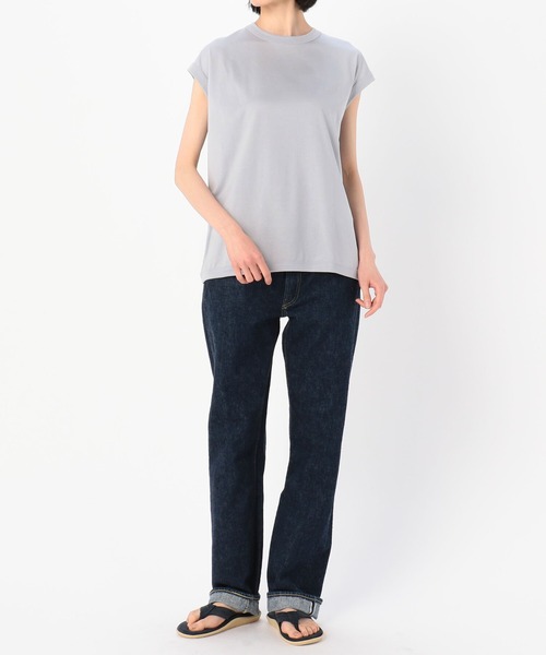 handvaerk(ハンドバーク)の「【handvaerk】クルーネック スリーブレスTシャツ WOMEN(Tシャツ/カットソー・レディース・ライトブルー/ブラック/ピンク/モカ/ホワイト系その他/グレイッシュベージュ・SMALL)」の17枚目の写真