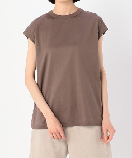 handvaerk(ハンドバーク)の「【handvaerk】クルーネック スリーブレスTシャツ WOMEN(Tシャツ/カットソー・レディース・ライトブルー/ブラック/ピンク/モカ/ホワイト系その他/グレイッシュベージュ・SMALL)」の18枚目の写真