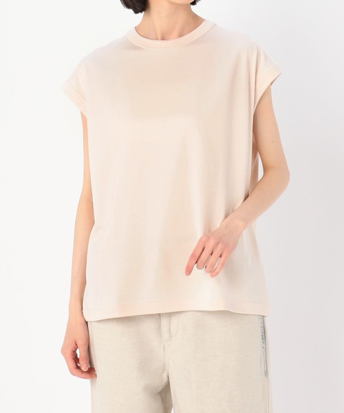 handvaerk(ハンドバーク)の「【handvaerk】クルーネック スリーブレスTシャツ WOMEN(Tシャツ/カットソー・レディース・ライトブルー/ブラック/ピンク/モカ/ホワイト系その他/グレイッシュベージュ・SMALL)」の20枚目の写真