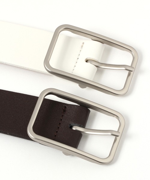 ALAND（エーランド）の「3.3Field Trip／30mm SQUARE BASIC ベルト 2951314（ベルト・レディース・ホワイト/ブラック/ダークブラウン・FREE）」の8枚目の写真