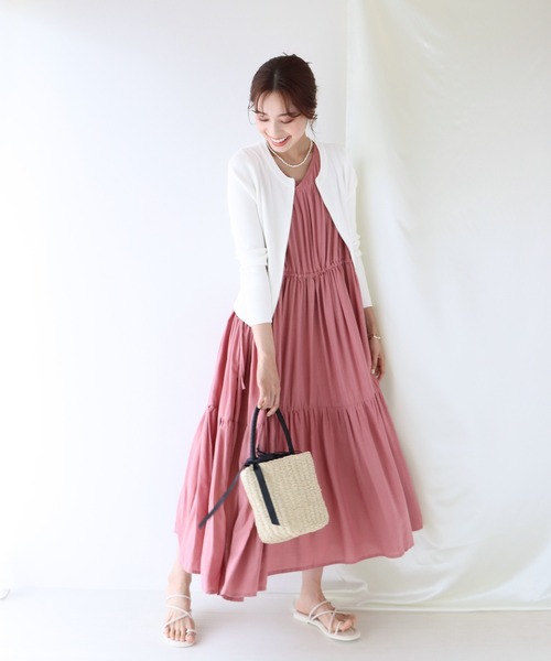 BLUEEAST（ブルーイースト）の「サマーニットジップカーディガン（カーディガン/ボレロ・レディース・ミント/オフホワイト/ブラック/ピンク/イエロー/パープル・MEDIUM）」の15枚目の写真