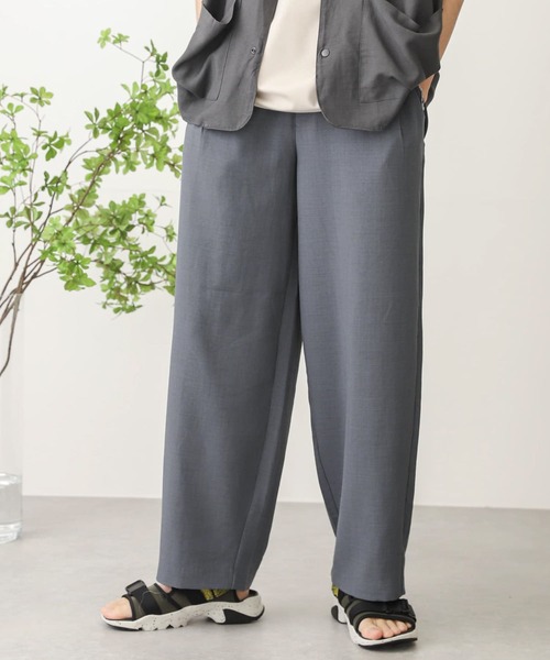 SENSE OF PLACE by URBAN RESEARCH（センスオブプレイスバイアーバンリサーチ）の「リネンライクタックワイドパンツ（その他パンツ・メンズ・アイボリー/ブルー/ブラウン/チャコールグレー・MEDIUM/LARGE/SMALL）」の14枚目の写真