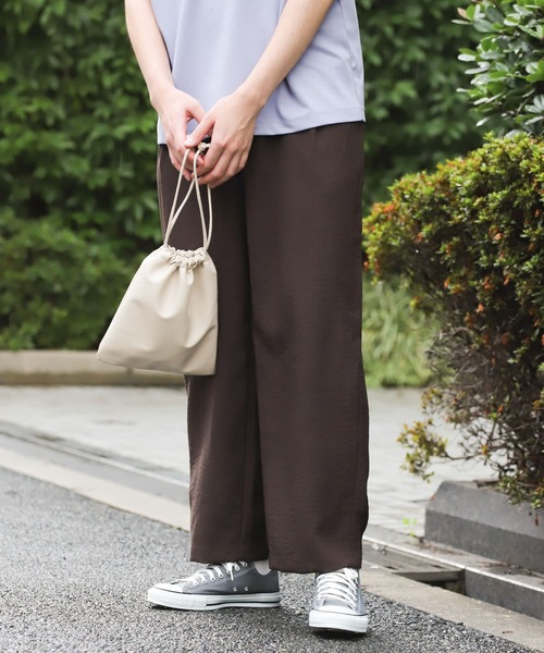 SENSE OF PLACE by URBAN RESEARCH（センスオブプレイスバイアーバンリサーチ）の「リネンライクタックワイドパンツ（その他パンツ・メンズ・アイボリー/ブルー/ブラウン/チャコールグレー・MEDIUM/LARGE/SMALL）」の13枚目の写真