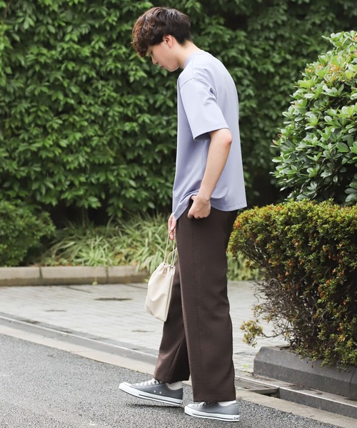 SENSE OF PLACE by URBAN RESEARCH（センスオブプレイスバイアーバンリサーチ）の「リネンライクタックワイドパンツ（その他パンツ・メンズ・アイボリー/ブルー/ブラウン/チャコールグレー・MEDIUM/LARGE/SMALL）」の12枚目の写真