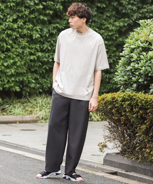 SENSE OF PLACE by URBAN RESEARCH（センスオブプレイスバイアーバンリサーチ）の「リネンライクタックワイドパンツ（その他パンツ・メンズ・アイボリー/ブルー/ブラウン/チャコールグレー・MEDIUM/LARGE/SMALL）」の21枚目の写真