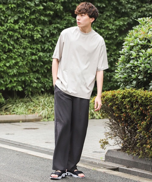 SENSE OF PLACE by URBAN RESEARCH（センスオブプレイスバイアーバンリサーチ）の「リネンライクタックワイドパンツ（その他パンツ・メンズ・アイボリー/ブルー/ブラウン/チャコールグレー・MEDIUM/LARGE/SMALL）」の22枚目の写真