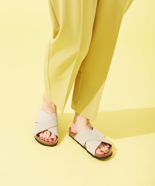 penta（ペンタ）の「PENTA/別注スエードクロスサンダル（サンダル・レディース・オレンジ/カーキ/ブラック/オフホワイト・36/37/38）」の2枚目の写真