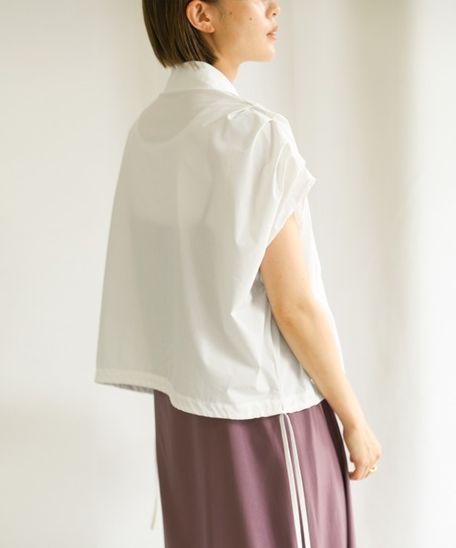 select MOCA(セレクトモカ)の「2021 SS フレンチスリーブウエストドロストシャツ(シャツ/ブラウス・レディース・ブラック/オフホワイト/ブルー・FREE)」の15枚目の写真