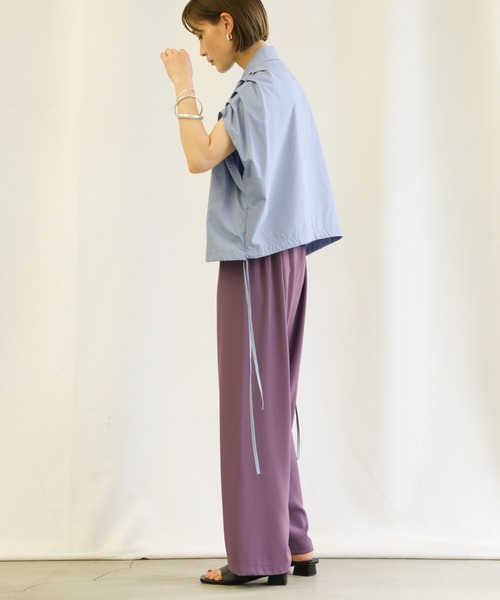 select MOCA(セレクトモカ)の「2021 SS フレンチスリーブウエストドロストシャツ(シャツ/ブラウス・レディース・ブラック/オフホワイト/ブルー・FREE)」の17枚目の写真