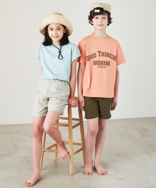 ＆yam（アンドヤム）の「ブランドロゴ入り麦わら風サマークロシェハット（ハット・キッズ・ホワイト/ベージュ/ブラック・S/M）」の5枚目の写真