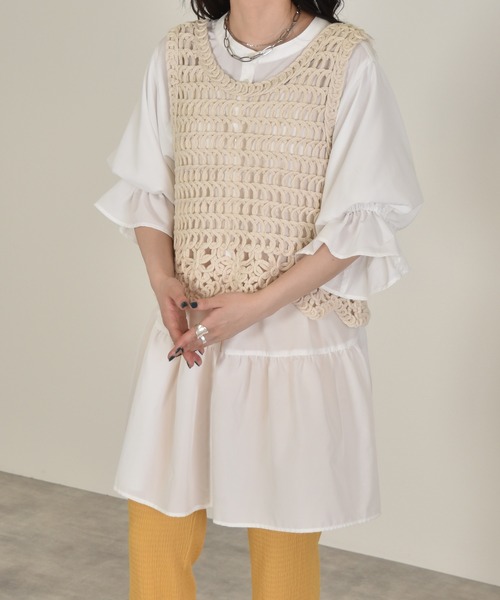 w closet（ダブルクローゼット）の「パフスリーブ2WAYティアード