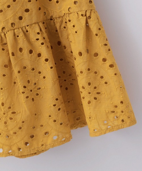 LOWRYS FARM（ローリーズファーム）の「カットワークシシュウスカート　948643（スカート・キッズ・ブラック/オフホワイト/イエロー・110cm/120cm/130cm）」の9枚目の写真