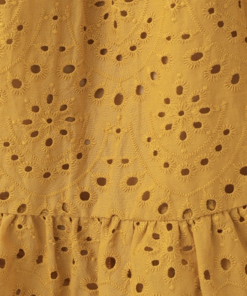 LOWRYS FARM（ローリーズファーム）の「カットワークシシュウスカート　948643（スカート・キッズ・ブラック/オフホワイト/イエロー・110cm/120cm/130cm）」の10枚目の写真