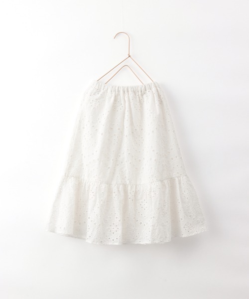 LOWRYS FARM（ローリーズファーム）の「カットワークシシュウスカート　948643（スカート・キッズ・ブラック/オフホワイト/イエロー・110cm/120cm/130cm）」の11枚目の写真