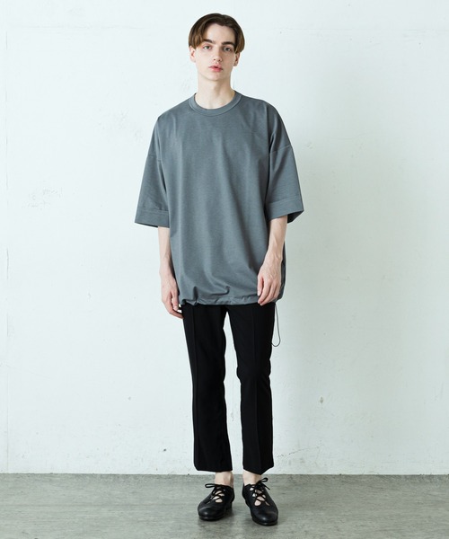 Lui's（ルイス）の「SHINE BIG ショートスリーブTシャツ（Tシャツ/カットソー・メンズ・ブラック/グレー/ライトグレー・FREE）」の19枚目の写真