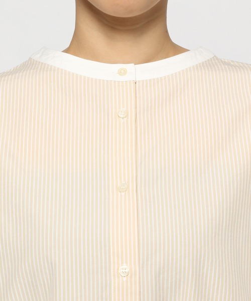 studio CLIP（スタディオクリップ）の「ダブルフロント切り替えブラウス（シャツ/ブラウス・レディース・ブルー/ベージュ/ブラック・LARGE/MEDIUM）」の8枚目の写真