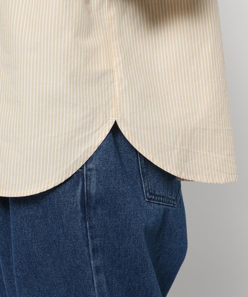 studio CLIP（スタディオクリップ）の「ダブルフロント切り替えブラウス（シャツ/ブラウス・レディース・ブルー/ベージュ/ブラック・LARGE/MEDIUM）」の11枚目の写真