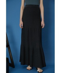 RIM.ARK | Pin tuck flare knit SK(スカート)