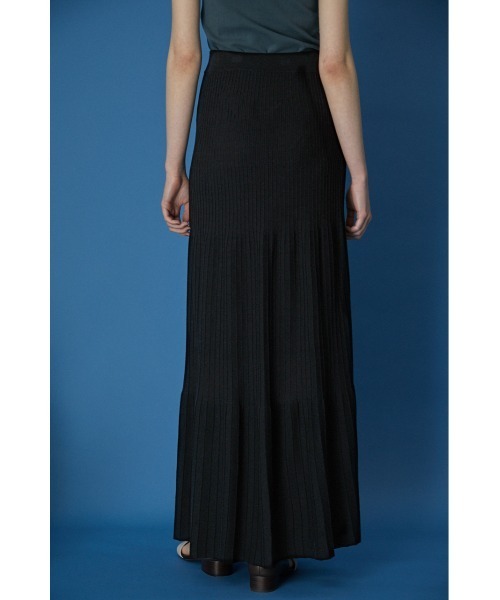 RIM.ARK（リムアーク）の「Pin tuck flare knit SK（スカート・レディース・ダークブルー/ブラック/グレー・36/38）」の12枚目の写真