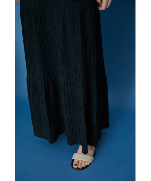 RIM.ARK（リムアーク）の「Pin tuck flare knit SK（スカート・レディース・ダークブルー/ブラック/グレー・36/38）」の19枚目の写真