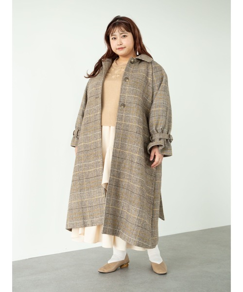 SLURR(スラ―)の「【大きいサイズ】フリルロングスカート(スカート・レディース・アイボリー/モカ・L)」の17枚目の写真