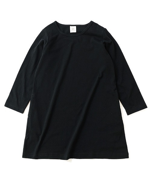 devirock（デビロック）の「Aライン無地長袖ワンピース（ワンピース・キッズ・スモークピンク/ラベンダー/ブラック/ブルーグレー/ネイビー/モカ/ライトカーキ/グレー系その他・150cm/160cm/120cm/100cm/110cm/140cm/90cm/130cm/80ｃｍ）」の15枚目の写真