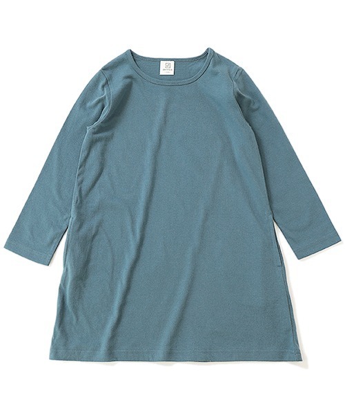 devirock（デビロック）の「Aライン無地長袖ワンピース（ワンピース・キッズ・スモークピンク/ラベンダー/ブラック/ブルーグレー/ネイビー/モカ/ライトカーキ/グレー系その他・150cm/160cm/120cm/100cm/110cm/140cm/90cm/130cm/80ｃｍ）」の11枚目の写真