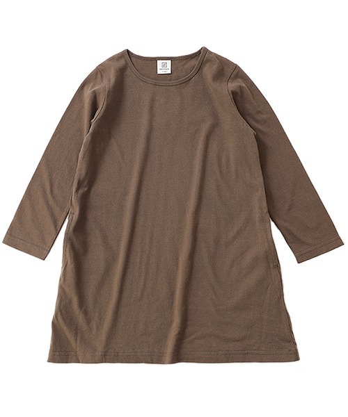 devirock（デビロック）の「Aライン無地長袖ワンピース（ワンピース・キッズ・スモークピンク/ラベンダー/ブラック/ブルーグレー/ネイビー/モカ/ライトカーキ/グレー系その他・150cm/160cm/120cm/100cm/110cm/140cm/90cm/130cm/80ｃｍ）」の20枚目の写真