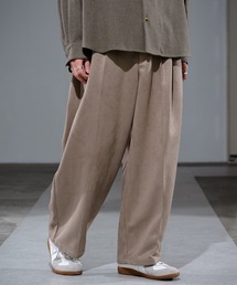 CASPER JOHN | Heavy Suede Tapered Wide Slacks/ヘビースウェードテーパードワイドスラックス(スラックス)