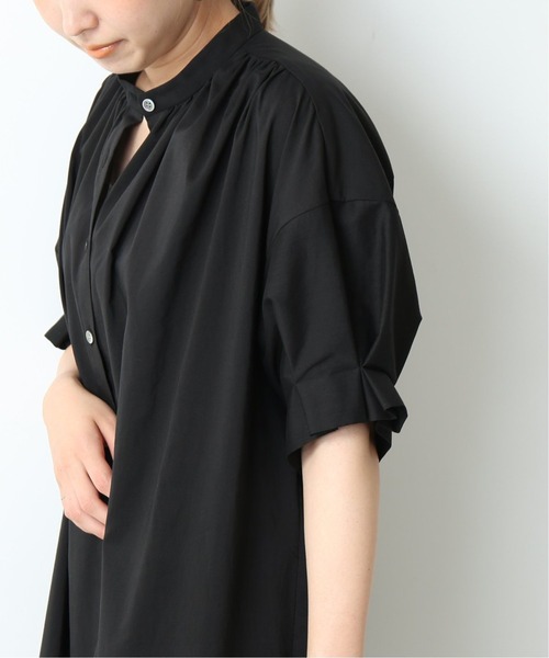 美品ジャーナルスタンダードレサージュ☆ドット タックスリーブワンピース F 黒 journal standard L'essage（ジャーナルスタンダードレサージュ