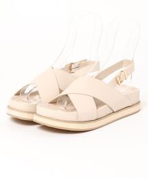 flower | ヌーディカラークロスサンダル(サンダル)