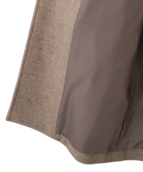 FREE'S MART（フリーズマート）の「【Sシリーズ対応】◆ジャージメルトンダブルブレストコート（チェスターコート・レディース・ブルー/チャコールグレー/オフホワイト/モカ/ブラウン系その他2・SMALL/MEDIUM）」の14枚目の写真