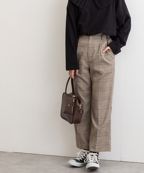 POU DOU DOU(プードゥドゥ)の「パイピングポケットセンタープレスパンツ(その他パンツ・レディース・ブラック/ブラウン/グレー・3)」の3枚目の写真