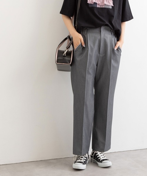 POU DOU DOU(プードゥドゥ)の「パイピングポケットセンタープレスパンツ(その他パンツ・レディース・ブラック/ブラウン/グレー・3)」の2枚目の写真