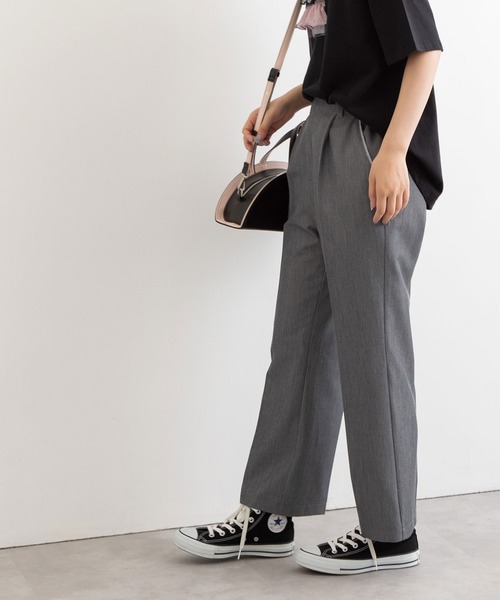 POU DOU DOU(プードゥドゥ)の「パイピングポケットセンタープレスパンツ(その他パンツ・レディース・ブラック/ブラウン/グレー・3)」の5枚目の写真