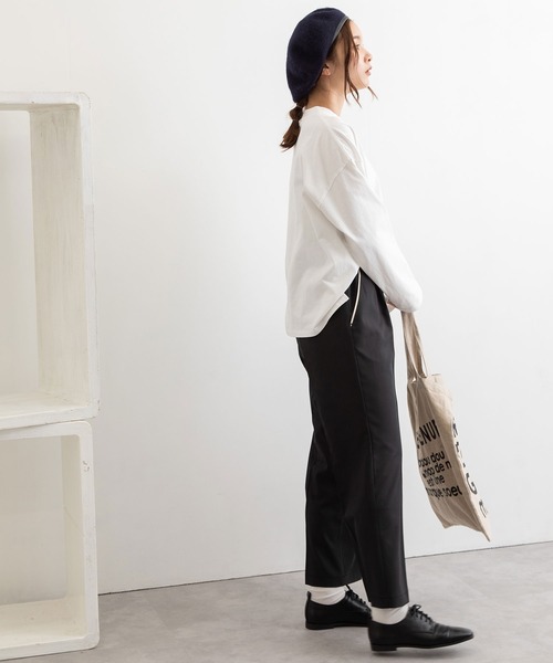 POU DOU DOU(プードゥドゥ)の「パイピングポケットセンタープレスパンツ(その他パンツ・レディース・ブラック/ブラウン/グレー・3)」の17枚目の写真