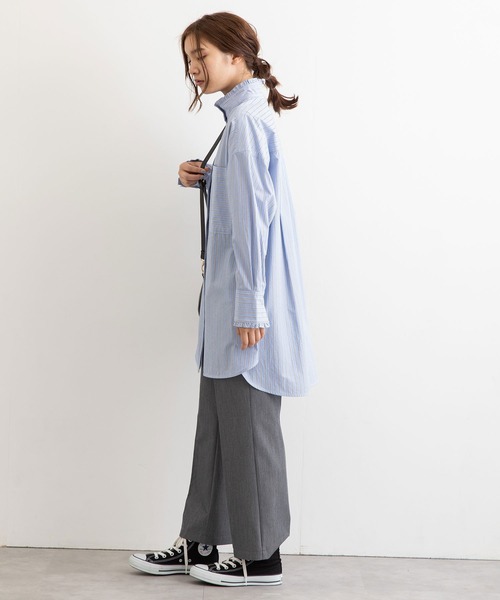 POU DOU DOU(プードゥドゥ)の「パイピングポケットセンタープレスパンツ(その他パンツ・レディース・ブラック/ブラウン/グレー・3)」の14枚目の写真