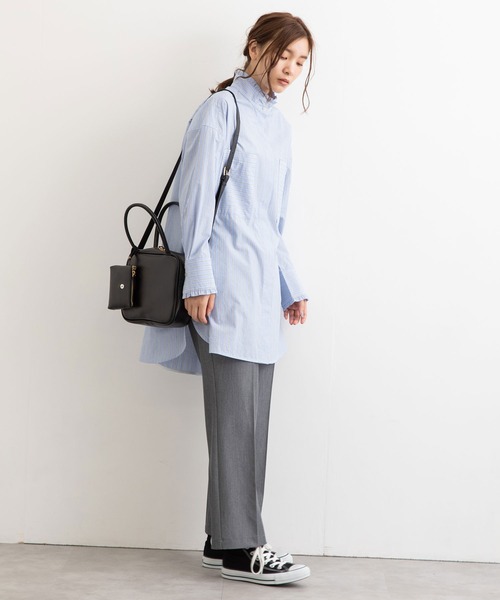 POU DOU DOU(プードゥドゥ)の「パイピングポケットセンタープレスパンツ(その他パンツ・レディース・ブラック/ブラウン/グレー・3)」の22枚目の写真