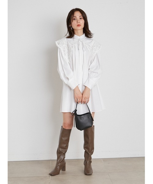 SNIDEL（スナイデル）の「スクエアラウンドミニバッグ（ショルダーバッグ・レディース・グリーン/モカ/ブラック・FREE）」の11枚目の写真