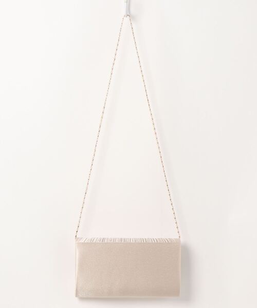 Cupid Heart（キューピッドハート）の「【Cupid Heart】結婚式bag デザインフラップパーティーバッグ（クラッチバッグ・レディース・ブラック/ベージュ/シルバー・MEDIUM）」の5枚目の写真