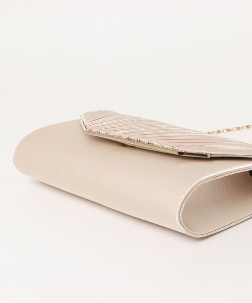 Cupid Heart（キューピッドハート）の「【Cupid Heart】結婚式bag デザインフラップパーティーバッグ（クラッチバッグ・レディース・ブラック/ベージュ/シルバー・MEDIUM）」の7枚目の写真