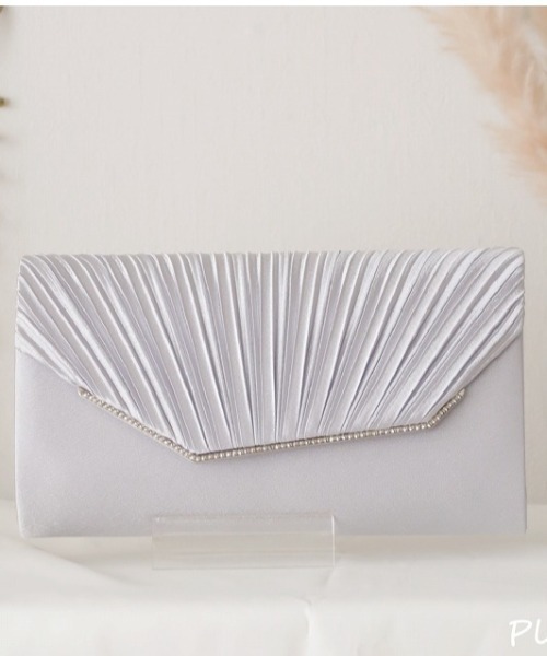 Cupid Heart（キューピッドハート）の「【Cupid Heart】結婚式bag デザインフラップパーティーバッグ（クラッチバッグ・レディース・ブラック/ベージュ/シルバー・MEDIUM）」の21枚目の写真