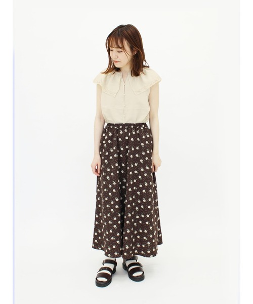 ehka sopo(エヘカソポ)の「レース衿ノースリーブブラウス(シャツ/ブラウス・レディース・オフホワイト/グリーン/ネイビー/キナリ・フリ-)」の9枚目の写真