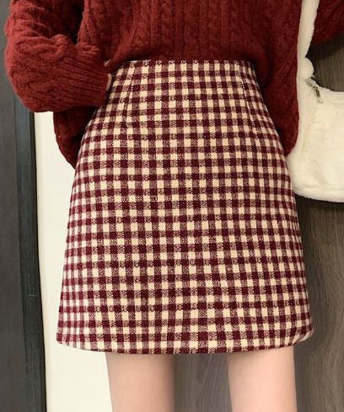 meJane(ミージェーン)の「ギンガムチェックミニスカート【ZOZOTOWN限定】(スカート・レディース・ブラック/レッド・S/M)」の11枚目の写真