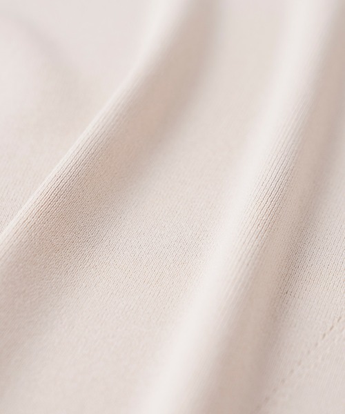 RIVE DROITE（リヴドロワ）の「5分袖2WAYニット（ニット/セーター・レディース・ライトベージュ/ボルドー/グリーン・FREE）」の17枚目の写真