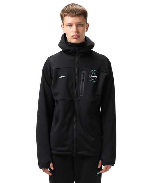 ブリストル　POWER STRETCH ZIP UP GAITER HOODIE SOPH. | POLARTEC POWER STRETCH ZIP UP GAITER HOODIE(M KHAKI):