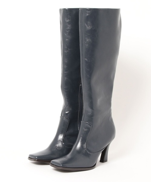 REDYAZEL（レディアゼル）の「スクエアトゥロングブーツ（ブーツ・レディース・ブラウン/ネイビー/ブラック・SMALL/MEDIUM/LARGE）」の17枚目の写真