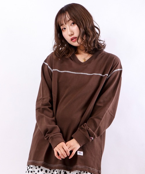 JEMORGAN(ジェーイーモーガン)の「JEMORGAN 度詰天竺VネックロンT(Tシャツ/カットソー・メンズ・ブラウン/ブラック/ホワイト・M/L)」の21枚目の写真