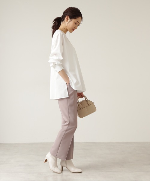 NATURAL BEAUTY BASIC（ナチュラルビューティーベーシック）の「チュニックブラウス/0171210971（シャツ/ブラウス・レディース・グレー系その他/オフホワイト・MEDIUM/SMALL）」の3枚目の写真